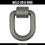 Curt D-ring Anchor, 6X5 Inch, Weld-on, 47,000 Lbs Break Strength, Heavy Duty. Fixed Price $50.99.