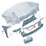 New Audi Q5 Fy Rear Bumper Carrier Cross Member 80A807235A Original No Duties. Fixed Price $179.37.