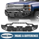 Hooke Road Front Bumper For 2014-2015 Chevy Silverado 1500 W/winch Plate+lights. Fixed Price $349.77.