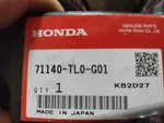 Genuine Oem Honda Acura 71140-TL0-G01 Right Front Upper Bumper Beam 2009-14 Tsx. Fixed Price $42.00.