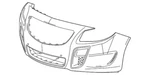 Gm Oem 12-14 Regal Front Grille Components-bumper Cover 22741024. Fixed Price $1623.93.