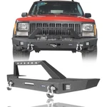 Hooke Road Front Bumper W/ Led Light &winch Plate For Jeep Cherokee Xj 1984-2001. Fixed Price $299.99.