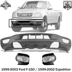 Front Bumper Lower Valance & Fog Lights 1999-2003 Ford F-150 / Expedition. Fixed Price $222.19.