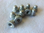 10PACK For Volvo License Plate Mounting Nut Silver/grey Acorn Metric 6MM #985941. Fixed Price $14.96.