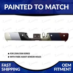 New Painted To Match 2013-2018 Dodge Ram 2500/3500 Rear Bumper With Sensor Holes. Fixed Price $408.98.