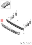 Genuine Porsche Macan Plastic Foam Strip 95B807550R. Fixed Price $46.51.