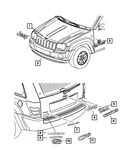 Genuine Mopar Fascia Applique 5179394AA. Fixed Price $136.59.