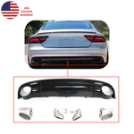 Rear Bumper Valance Panel Diffuser Spoiler Black RS7 Style For 2012- 15 A7 Base. Fixed Price $329.00.