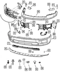 Genuine Mopar Front Bumper 68206066AA. Fixed Price $1030.70.