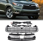 Front Bumper Radiator Grille Upper & Trim Compatible With 2014-2016 Toyota. Fixed Price $186.99.