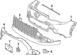 Genuine Toyota Center Molding 53121-0A220. Fixed Price $412.41.