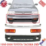 Turn Signal Lights + Bumper Front Trim Cover Kit Chrome For 98-00 Toyota. Fixed Price $307.68.