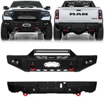 Vijay For 2019-2024 Dodge Ram 1500 Steel Front Bumper With Winch Plate&lights. Fixed Price $709.99.