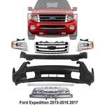 Front Bumper Cover & Headlight Assembly Kit 2015-2017 Ford Expedition. Fixed Price $1060.49.