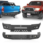 Textured Steel Front Rear Bumper W/skid Plate+lights For 2005-2011 Toyota Tacoma. Fixed Price $349.50.