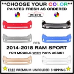 New Front Bumper For 2014-2018 Ram Sport Painted *choose Your Color* CH1000A12. Fixed Price $489.49.