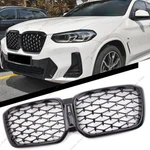 For Bmw 2022-2024 X3 X4 G01 G02 Front Kidney Grille Gloss Black Diamond Us. Fixed Price $62.99.