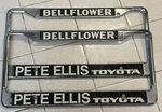 Pete Ellis Toyota Bellflower Calif License Frames Jdm Celica Supra Land Cruiser. Fixed Price $124.99.