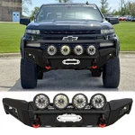 Vijay For 2019-2021 Chevy Silverado 1500 Front Bumper W/winch Plate&round Lights. Fixed Price $949.99.