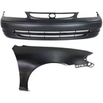 Bumper Cover Kit For 1998-2000 Toyota Corolla Front Right 2PC. Fixed Price $209.39.