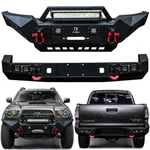 Vijay For 2005-2015 Tacoma Black Front Rear Bumper W/led Lights And D-rings. Fixed Price $629.89.