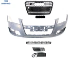 Front Bumper Cover Main Side Grille Black Insert 5PC Set For 2012- 15 A7. Fixed Price $950.00.