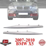 Set Of Front Bumper Molding Trims Silver For 2007-2010 Bmw X5. Fixed Price $44.98.