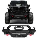 Vijay For 2007-2025 Jeep Wrangler Jk/jl Steel Front Bumper With Lights & D-ring. Fixed Price $349.99.