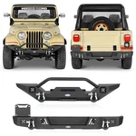 Fit 76-86 Jeep CJ-5 CJ-7 CJ-8 Scrambler Front Rear Back Bumper W/ Winch Plate. Fixed Price $549.98.