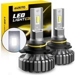 Auxito 9012/HIR2 Led Bulbs 6500K White Fanless Head Lights Hi/lo 300% Brighter. Fixed Price $29.44.
