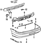 Genuine Gm Bumper Cover Support 21108509. Fixed Price $48.20.