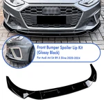 Front Bumper Splitter Lip Kit For Audi A4 S4 B9.5 Sline 2020-2024 Gloss Black. Fixed Price $58.00.