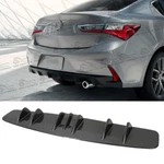 Carbon Fiber Style Rear Bumper Diffuser 7 Fin Spoiler Lip For Acura Tlx. Fixed Price $49.14.