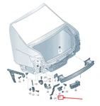 New Audi A4 Avant B9 Rear Right Bumper Holding Strap 8W9807330A Original. Fixed Price $41.20.