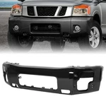 Black Front Bumper Face Bar For Nissan Titan Armada 04-15 W/fog Light Holes. Fixed Price $142.19.