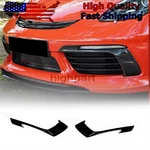 For Porsche 718 Boxster Cayman 2016-19 Gloss Black Fog Lamp Fins Splitter Cover. Fixed Price $219.99.