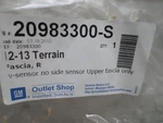 (local Pickup Only) Rear Bumper With Park Assist UD7 Opt R13 Fits 10-15 Ter. Fixed Price $249.90.