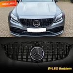 Black Bumper Grill 2015-2018 For Mercedes Benz W205 C350 C300 C43 W/led Emblem. Fixed Price $85.99.