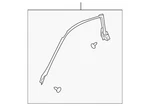 Genuine Nissan Upper Weather-strip 76861-CD000. Fixed Price $314.37.