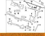 Gm Oem 07-14 Sierra 2500 Hd Rear Bumper Components-insert 15822921. Fixed Price $73.51.