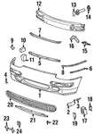Genuine Porsche Grille 993-505-551-02. Fixed Price $66.06.