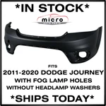 New Primed Front Bumper For 11-20 Dodge Journey CH1000A06 Ships Today. Fixed Price $161.48.