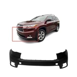 Front Upper Bumper Cover For 2014-2016 Toyota Highlander W/fog Light Holes. Fixed Price $151.93.