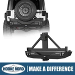 Hooke Road Rear Bumper Guard For 2007-2018 Jeep Wrangler Jk W/lock Tire Carrier. Fixed Price $499.18.