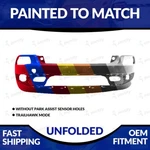 New Painted 2014-2018 Jeep Cherokee Unfolded Front Bumper W/o Sensor Holes. Fixed Price $232.99.