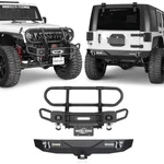 Tubular Front Bumper W/grille Guard Rear For Jeep Wrangler Jk 07-18. Fixed Price $209.17.