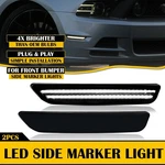 Smoke Fender Side Led Marker Lights Bumper Lamp 2010-2014 Ford Mustang Eoa. Fixed Price $156.12.
