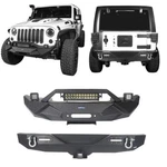 Hooke Road Front Bumper Rear W/led Lights For Jeep Wrangler Jk 07-18. Fixed Price $298.97.