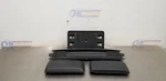 19 Ford F150 Front Bumper Center Cover And Inserts Black. Fixed Price $125.00.
