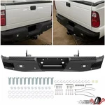 Rear Bumper 1999-2016 Ford Super Duty F250 F350 Black W/ Sensor Holes. Fixed Price $341.57.